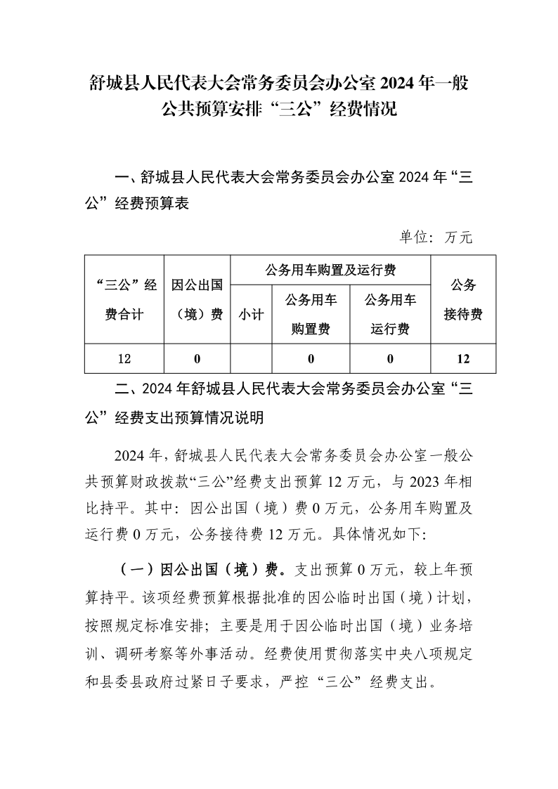 舒城县人民代表大会常务委员会办公室2024年一般公共预算安排“三公”经费情况_1.png