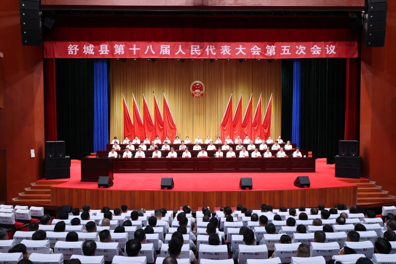 舒城县第十八届人民代表大会第五次会议召开 赵珞主持会议 胡敏当选县长